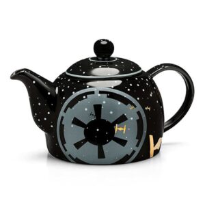 Star Wars Imperial Tea Pot - Black and Gold with Tie Fighters